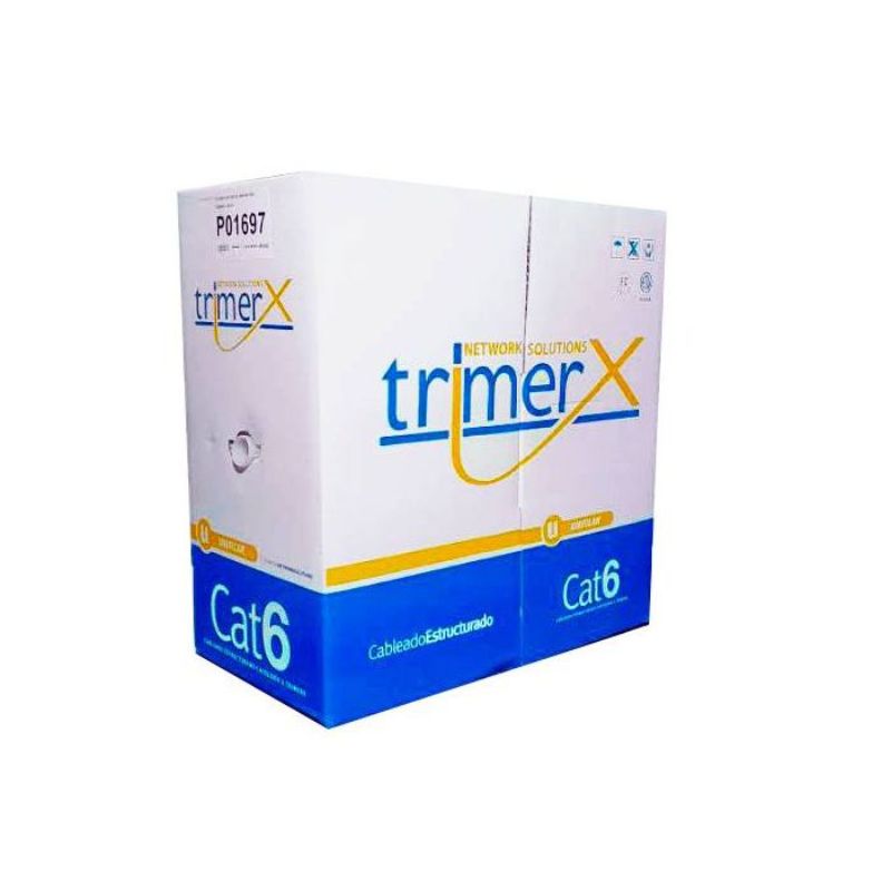 xr:d:DAFh-ZkIUAc:30,j:2952505249347368974,t:23070617 Cable UTP CAT 6 23 awg gris 305 mts 100% cobre - Image 1