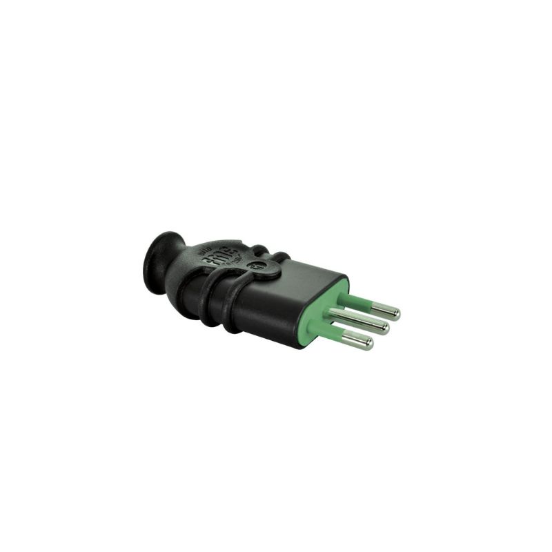 xr:d:DAFfJ2ypMbA:59,j:2734976987,t:23041416 Enchufe volante macho 10A, 250V, 2P+T, negro - Image 1