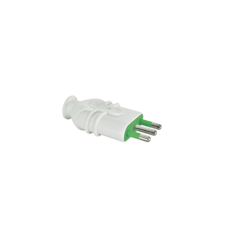 xr:d:DAFfJ2ypMbA:59,j:2734976987,t:23041416 Enchufe volante macho 16A, 250V, 2P+T, blanco - Image 1