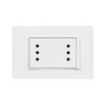 Toma de corriente doble 2P+T 10A y 16A . Bticino Luzica ref. PU1213