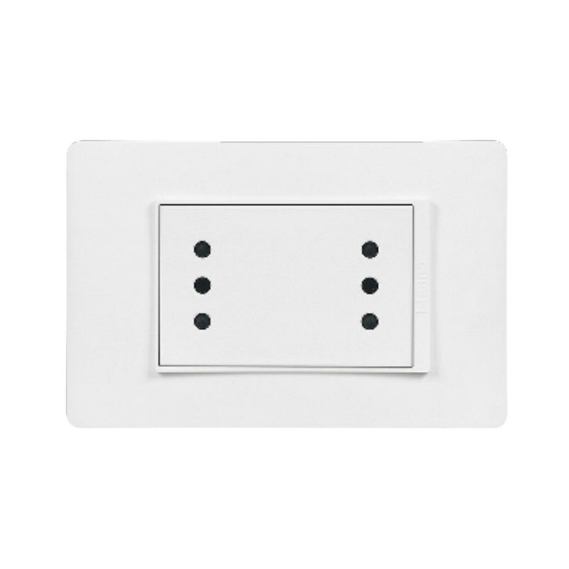 xr:d:DAFfJ2ypMbA:55,j:2673071369,t:23041317 Toma de corriente doble 2P+T 10A y 16A . Bticino Luzica ref. PU1213 - Image 1